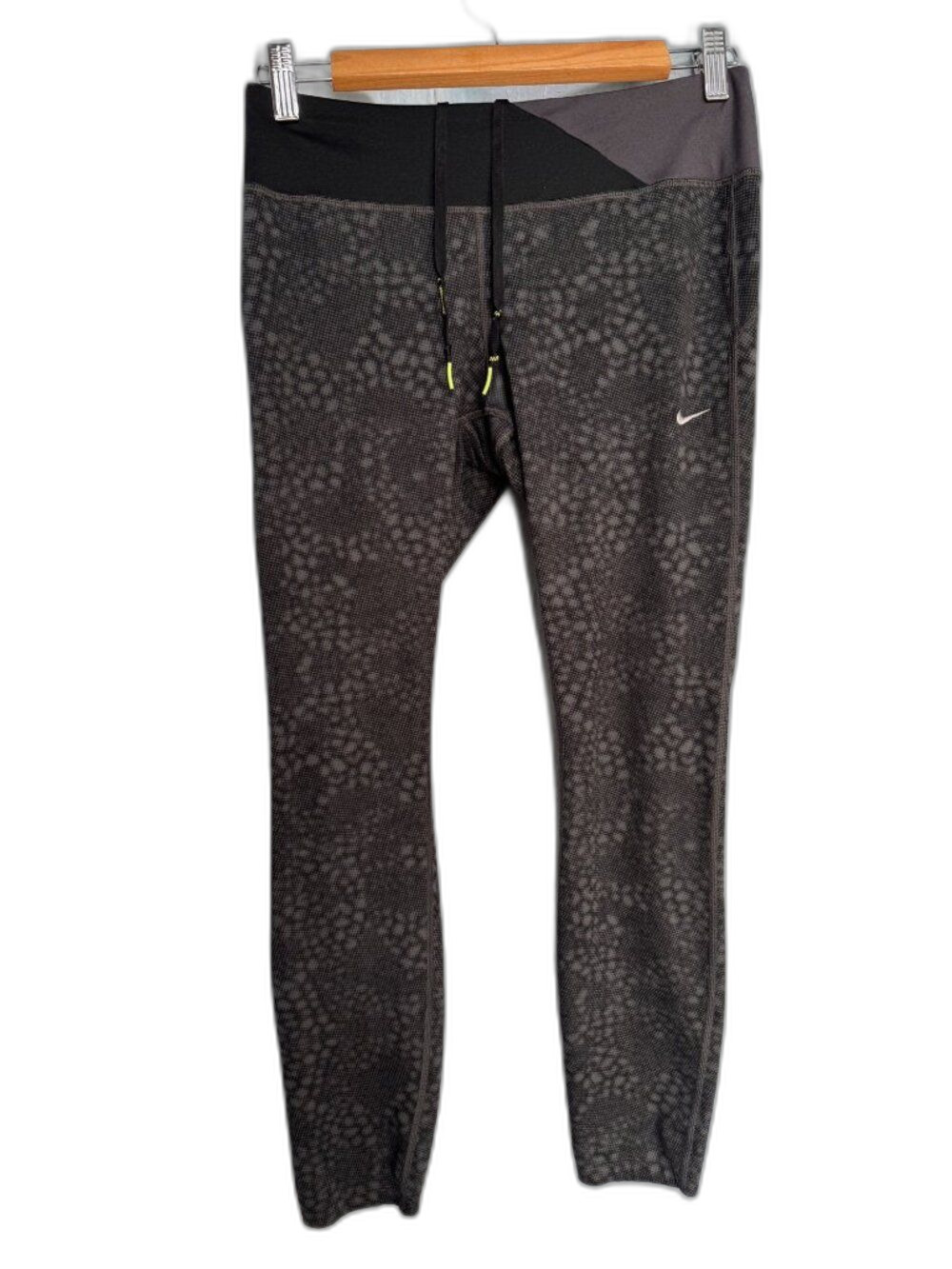 Sporty Minimalist Workout Pants Nike Epic Run Printed Dri-Fit crop leggings M